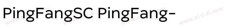 PingFangSC PingFang字体转换